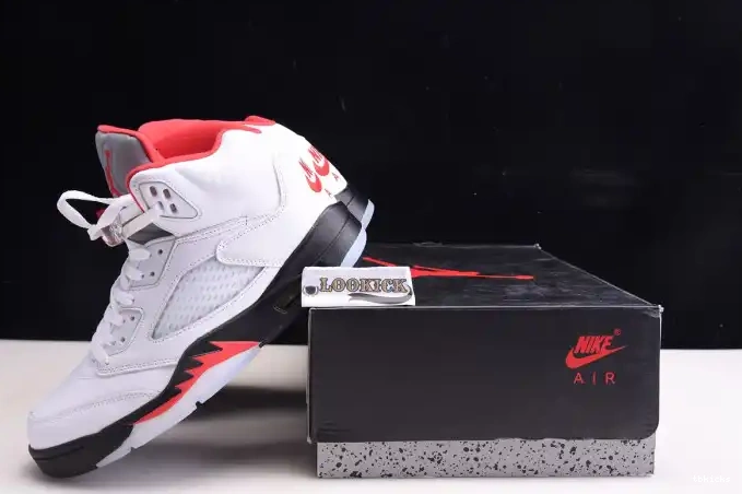 Reps TBK Silver (2020) 5 Red Jordan Retro DA1911-102 Fire Tongue Air 0523
